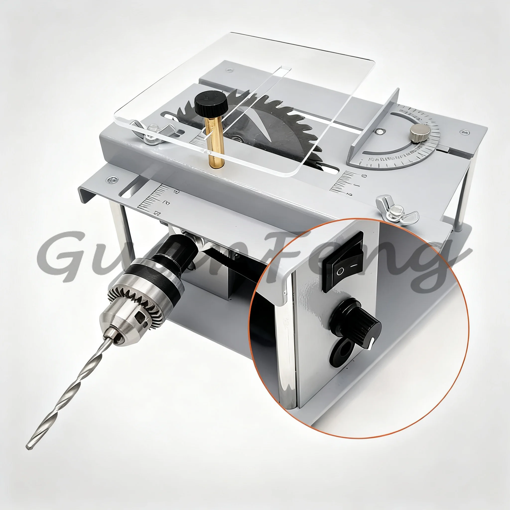 Multifunctional Mini Desktop Table Saw DIY Woodworking PCB Small Cutting Machine Household Benchtop Cutting Tool