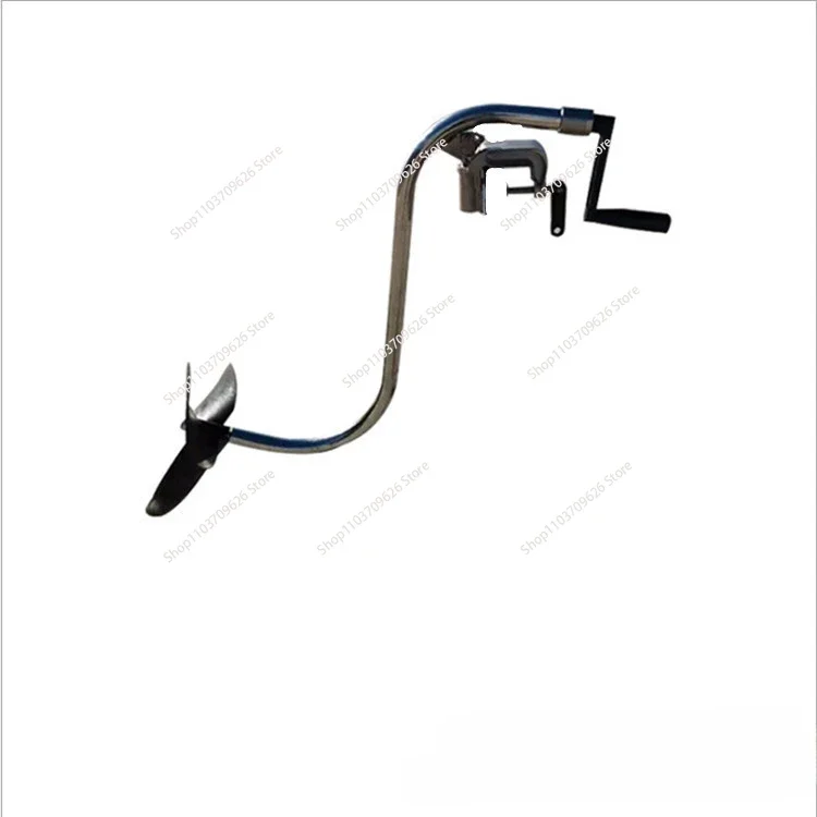 Hand-operated Outboard Motor Hand Crank Propeller Slient and Energy-saving Trolling Boat Engine