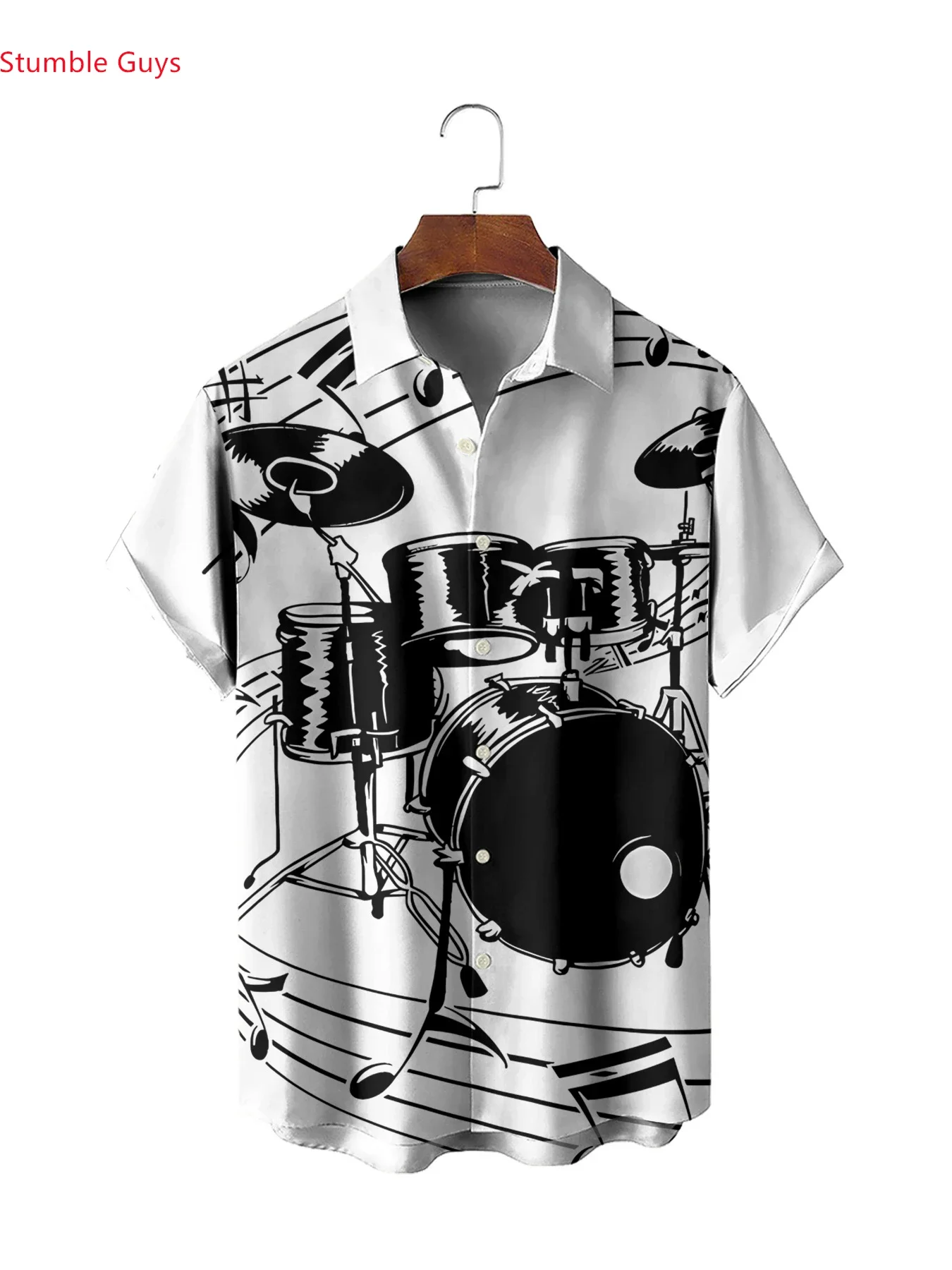 

Summer Floral Print Hawaiian Shirt For Men Casual Man Short Sleeve Fashion Beach Wear Lightweight Breathable Party Shirts