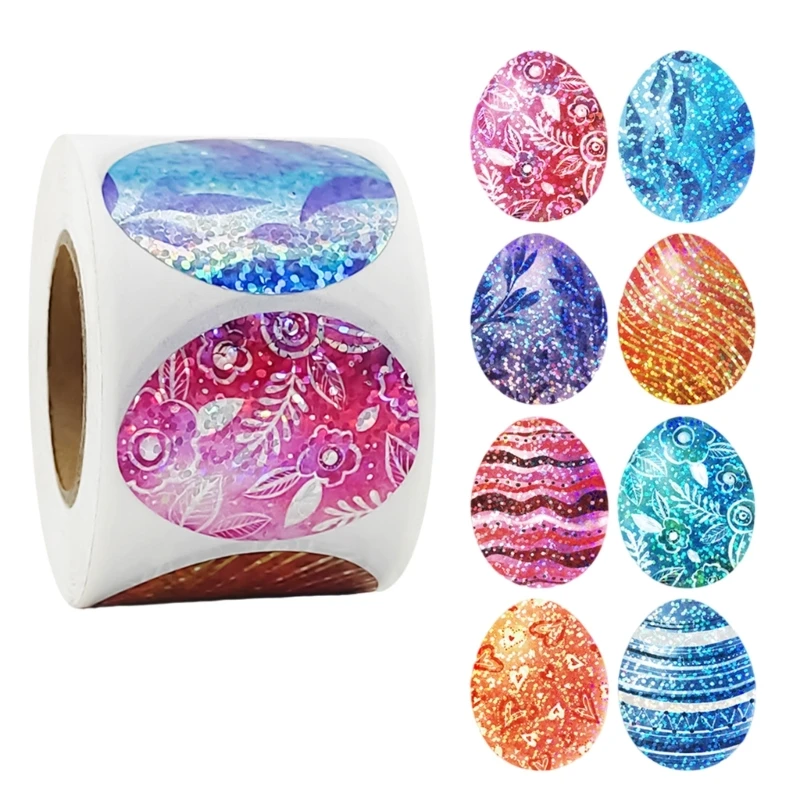 ギフトラッピングステッカー 素敵なイースターエッグステッカー 漫画の形のイースターステッカー