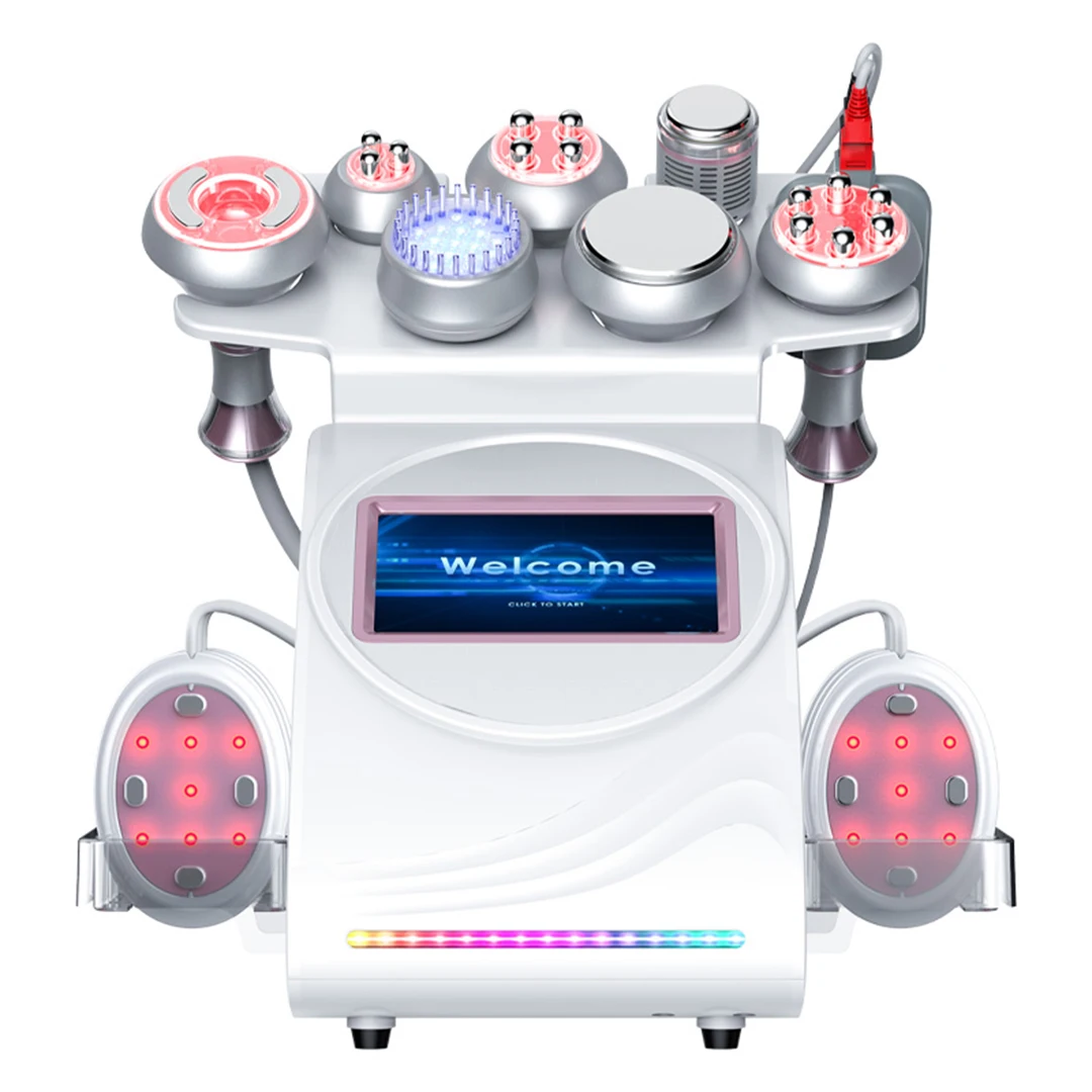 9 in 1 RF 80K Cavitation Ultrasonic Body Slimming Machine Multi-Polar Anti-Wrinkle Rejuvenation Skin Lift Tighten