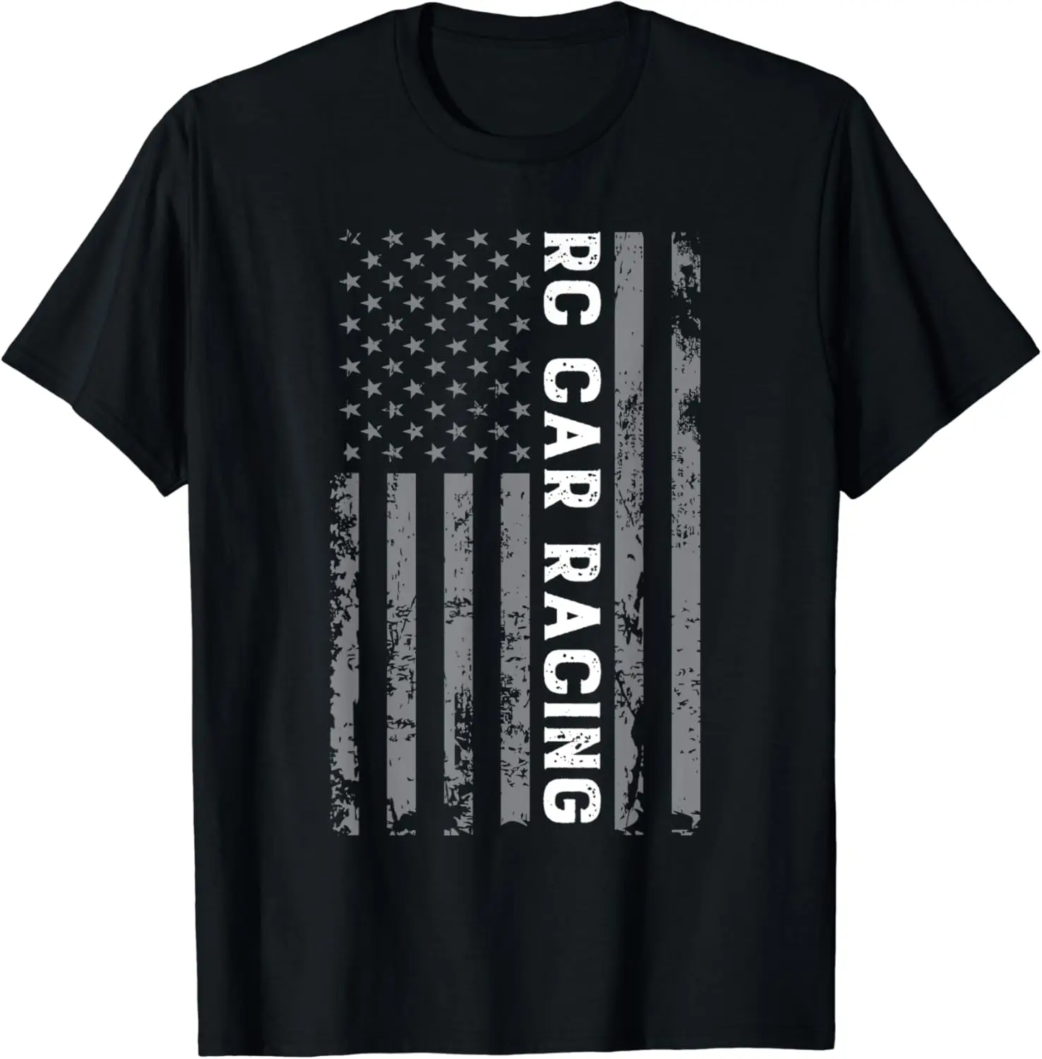 RC Racing American Flag Remote Radio Controlled RC Car T-Shirt