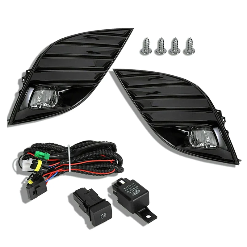 

LED Fog Lamps DRL Daytime Running Lights Switch Harness Covers Foglights Headlights For Toyota Camry XSE SE 2018-2020