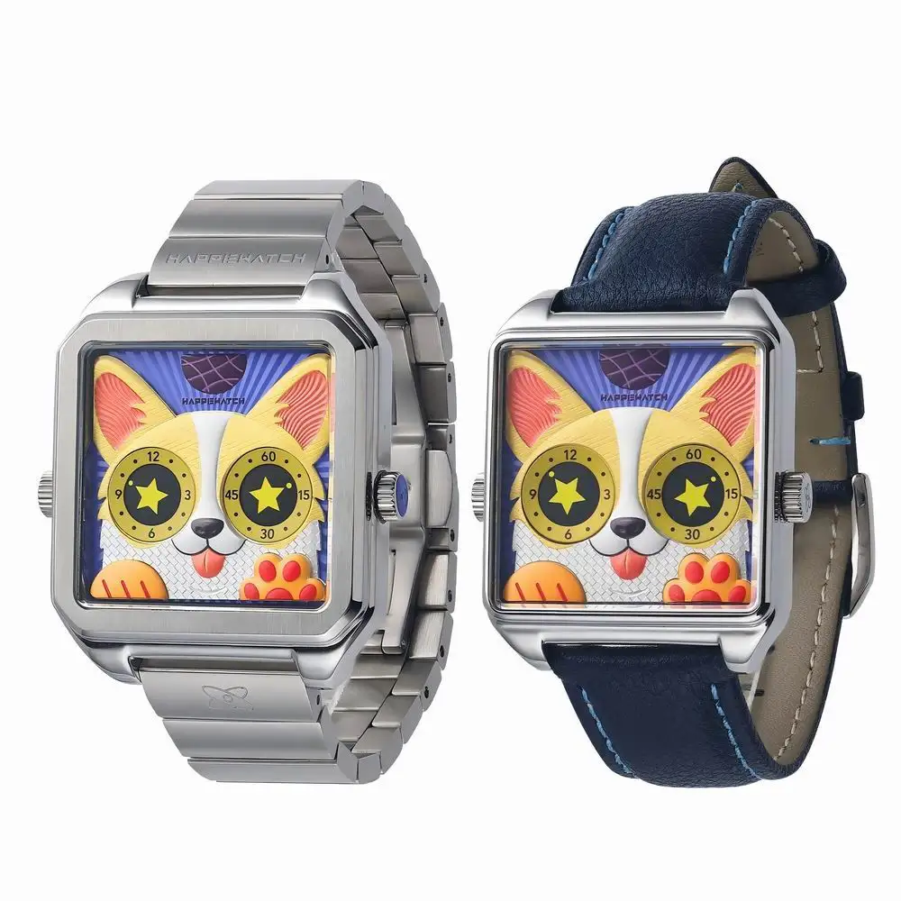 Happie Watch Luxury Women's Watch Set Fashion Luxury Elegant Alloy Wristwatch Couple Watch Men Quartz Holiday Gifts