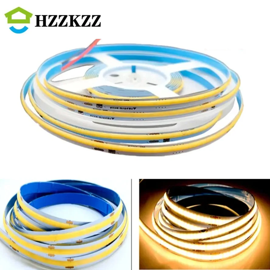 COB Strip AC 220V 240Leds/M IP30 5M 10M 20M 30M/Roll 3000K 4000K 6000K Драйвер Встроенный домашний декор Гибкая лента Веревка Светодиодный светильник
