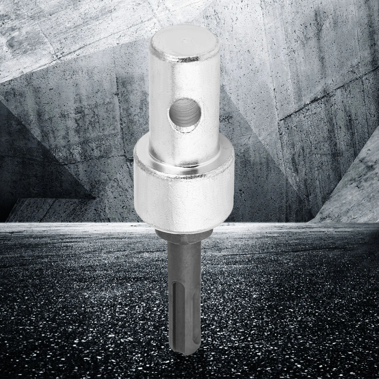 

1pcs Drill Bit Adapter for Electric Drill to Earth Auger Connector Arbor Round Shank 2 Pit 2 Slot Earth Auger Adapter