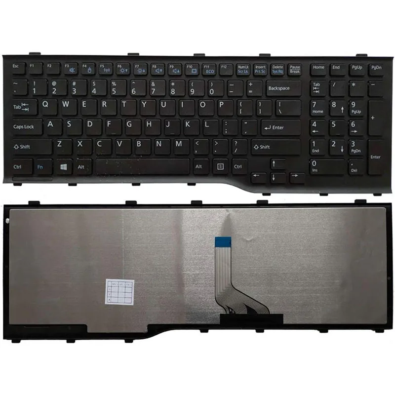 

Сменная клавиатура для ноутбука, подходящая для Fujitsu AH532 NH532 A532 N532 американская раскладка черного цвета