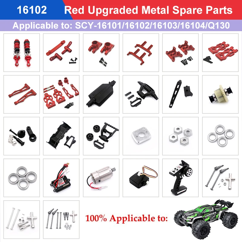 

Neumáticos Rueda Camión Monstruo Hexagonal Para SCY 16101 16102 16103 1:16, Piezas Actualización De Coche Todoterreno RC, 6324