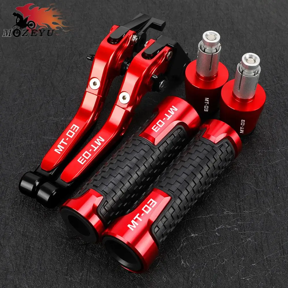 

Motorcycle Brake Clutch Levers Handlebar Hand Grips End For YAMAHA MT 03 MT-03 MT03 2015 2016 2017 2018 2019 2020 2021 2022 2023