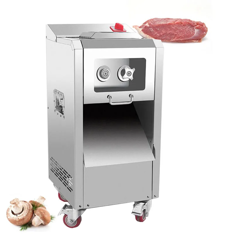 Electric Kitchen Meat Slicer Stainless Steel Vegetable Slicer Fresh Meat Slicer Strip Cutter 2200W Meat Cutting Machine