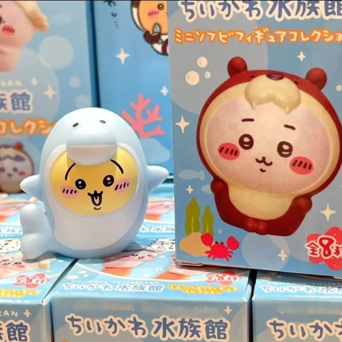 Yiji Kawaii Anime Cartoon Modell-Zubehör Niedlicher Selbstironischer Bär Aquarium Usagi Hachiko Puppe Kindergeschenk Spielzeug – Detail 3