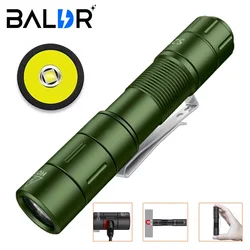 BALDR S21 Traveler Green AA  LED Flashlight 880 Lumen Rechargeable EDC Tactical Torch IP68 Waterproof Outdoor Camping Lantern