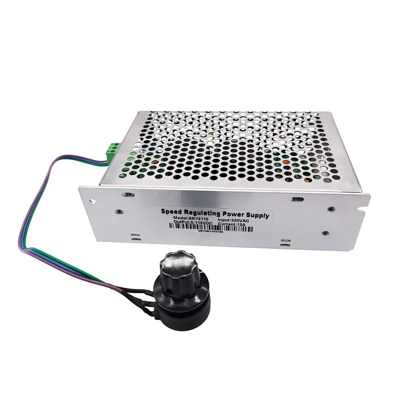 

12A 0-110VDC Speed Regulating power supply SK12110 220VAC input PWM Motor Control Supply for DC spindle motor