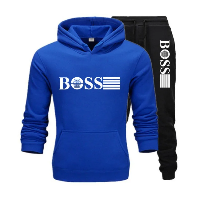 

2025 autumn and winter two-piece men's and women's fitness and leisure sportswear, equipped with fashionable hooded sweatshirts