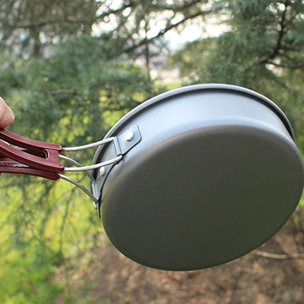 

Outdoor Pot Camping Frying Pan Folding Pans Aluminum Gear Pots Skillet Cookware