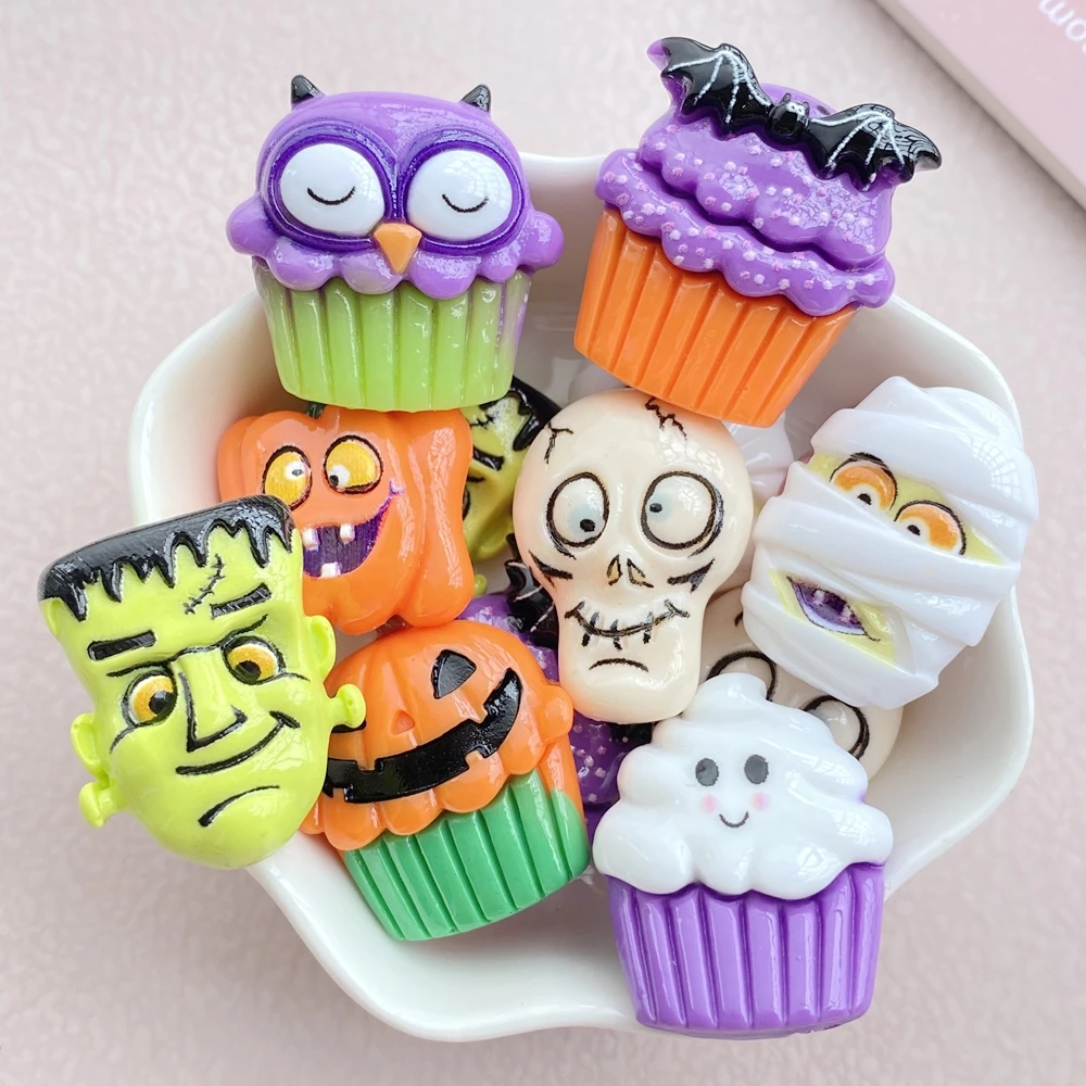 مشابك شعر برسومات كرتونية من الراتنج لكتاب القصاصات ، سلسلة هالوجين لطيفة ، قاع مسطح ، مجوهرات ذاتية الصنع ، حافظة هاتف مزيفة ، إكسسوارات ، موديلات جديدة ، 8 صيحات #3