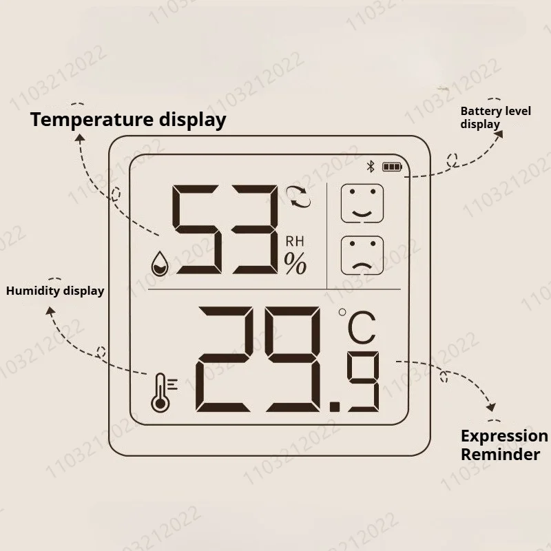 Youpin-termómetro Digital LCD, Mini higrómetro para interiores, práctico higrómetro electrónico de temperatura, Sensor, termómetro para el hogar