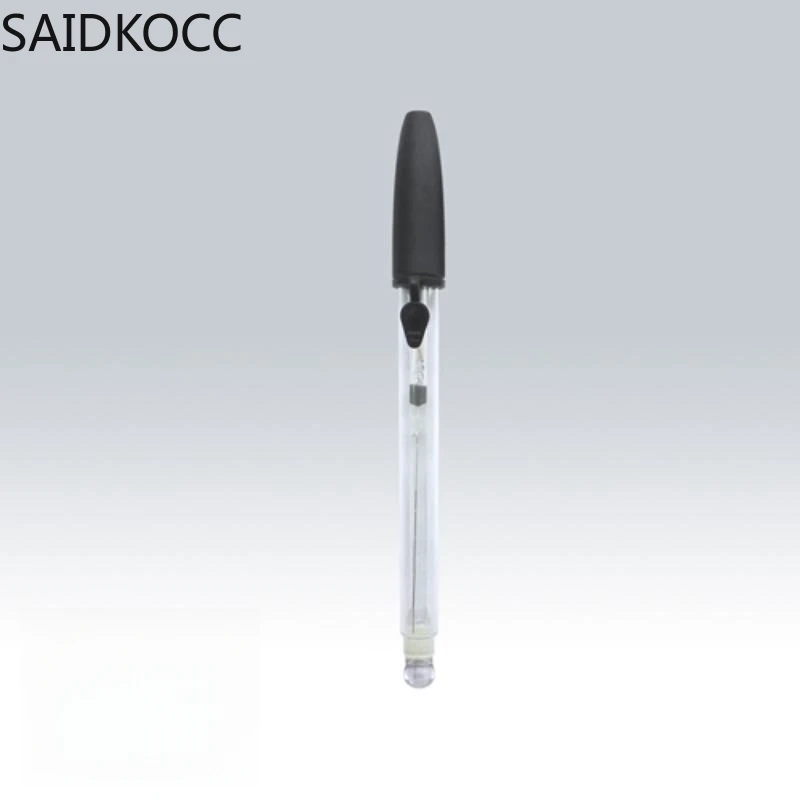 Glass pH electrode sensor probe for high temperature or weak corrosive liquids E65-1-BNC