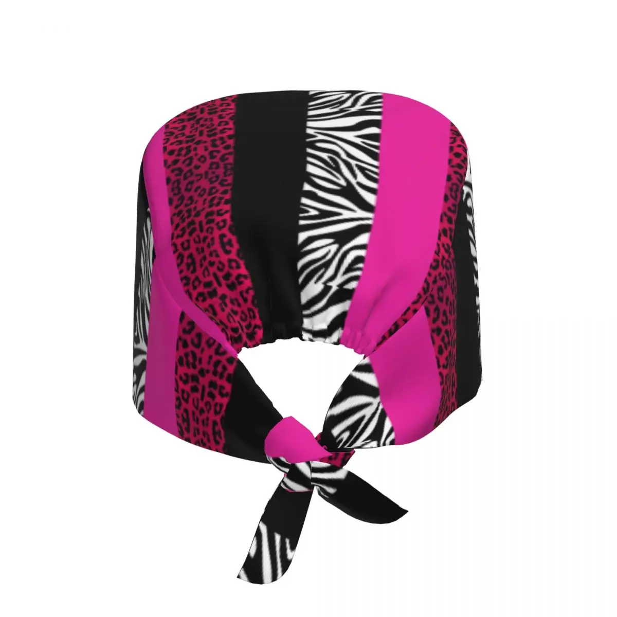 Hot Pink Zebra And Leopard Animal Print Stripes Working Cap Surgical Hats Women Operating Room Cap Operator Hats Lab Works Hat
