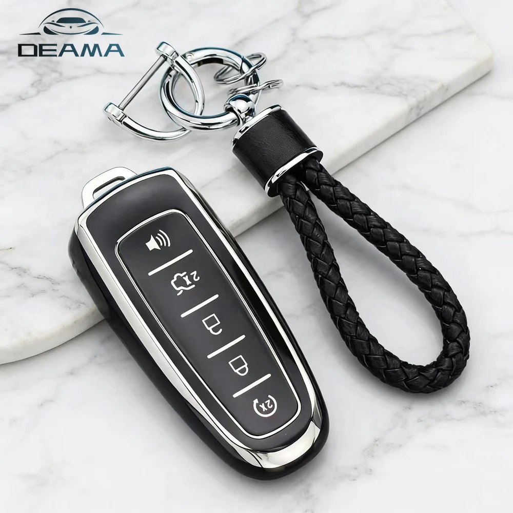 

Для Ford Focus Edge Explorer Expedition C-Max Escape Flex Защита ключа из ТПУ Чехол для автомобильного ключа Брелок Аксессуары Брелок