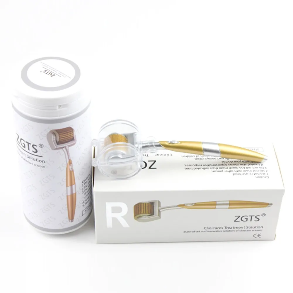 Professional Titanium ZGTS Derma Roller 192 Needles For Face Care Hair-loss Treatment CE Certificate Proved Micro Needles