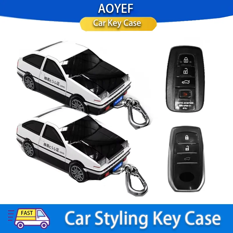 

For Toyota AE86 Smart Remote Key Case 2 3 4 Button Car Key Cover Fob Protective Case Cover Personalized Car Model Accessories