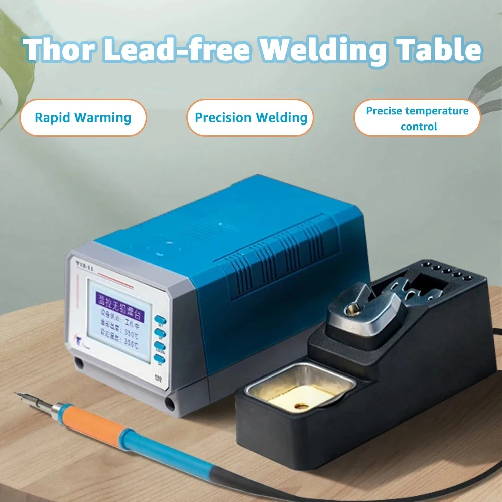 LEISTO T12-11 Lead Free Soldering Station Welding Iron Tip 75W 110V 220V for Mobile Phone Motherboard PCB Soldering Repair Tool