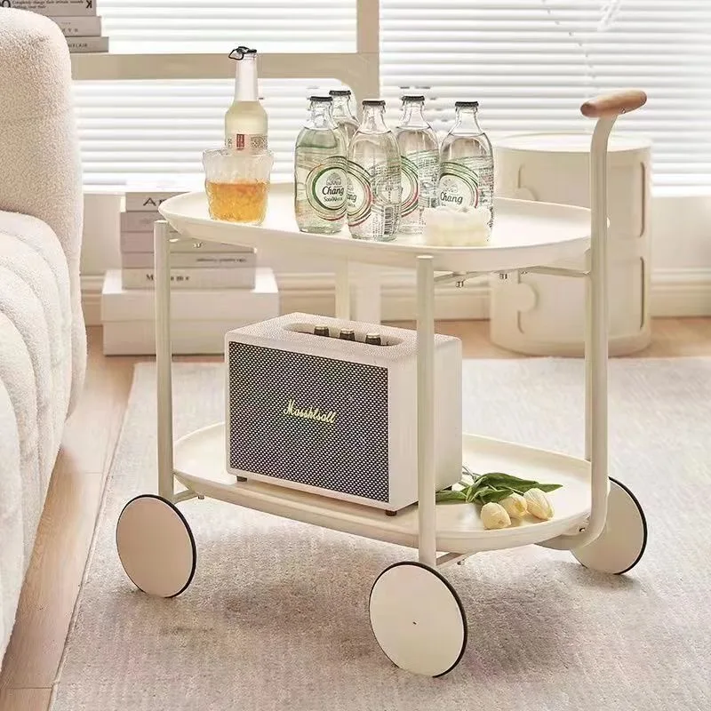 2024 New Model Living Room Coffee Table End Sofa Side Cabinet Movable Bedside Table Simple Mini Bedside Entryways 짱구테이블 Moveis image 3