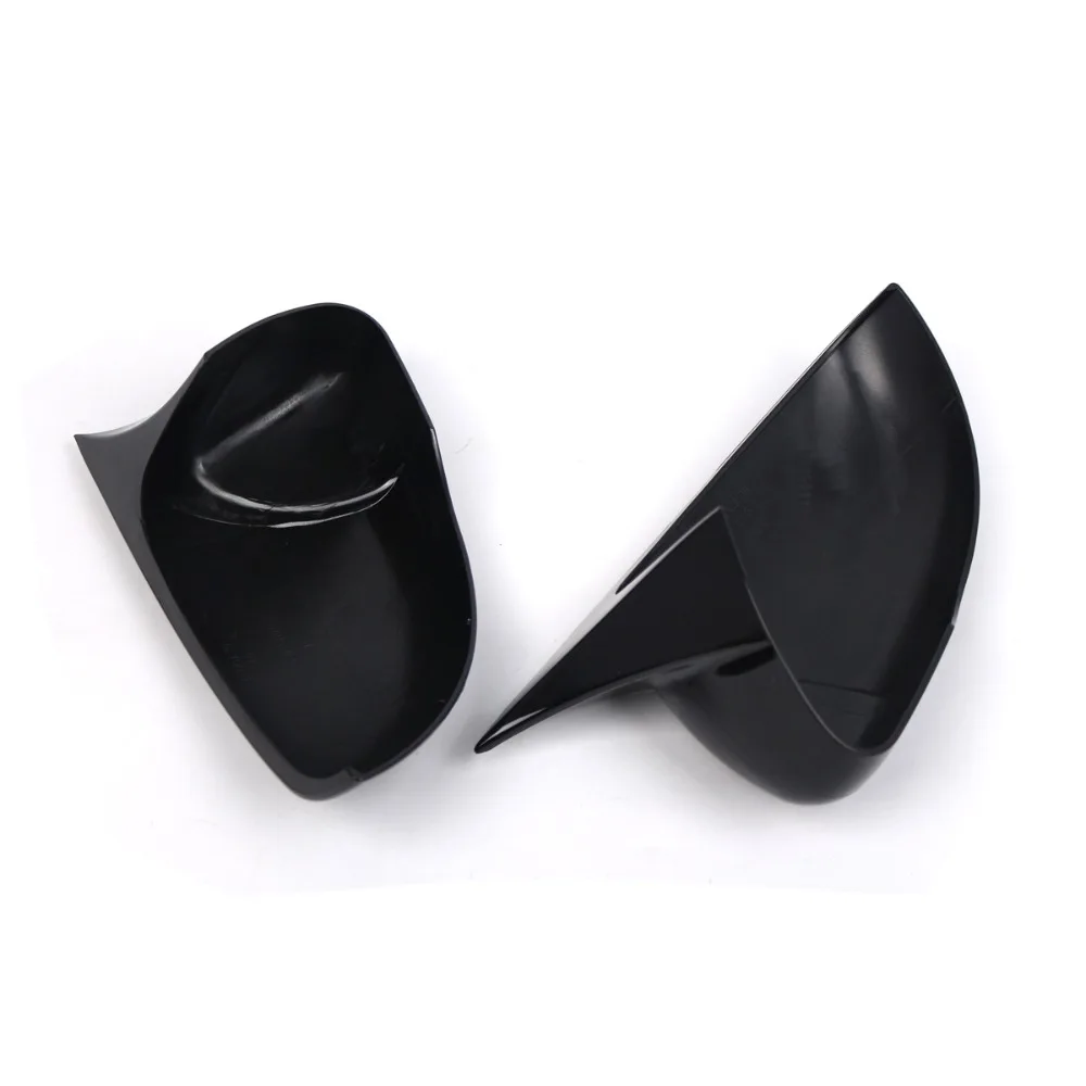 1Pair Mirror Caps for VW Golf 6 MK6 TSI TDI GTI R GTD Base 2009-2013 2Pcs Side RearView Mirror Cover Case Gloss Black Tuning view 4