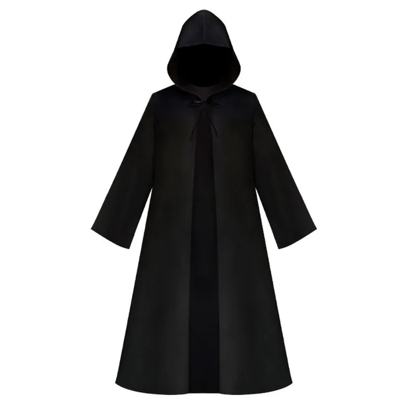 2024 Hot New Manyou Club Halloween Cos Robe Star Wars Jedi Cloak Medieval Black Cloak Cos Costume