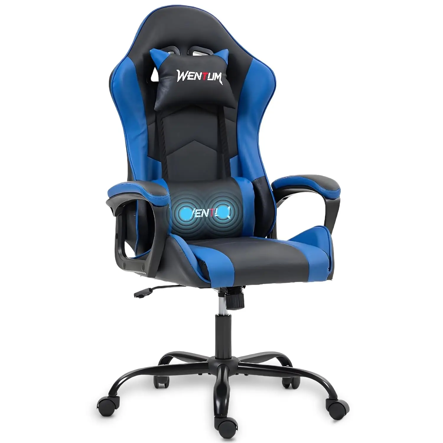 

Gaming Chair PU Leather Massage PC Video Game Chair with Lumbar Support for Men Women, Home Office, Height, Customized