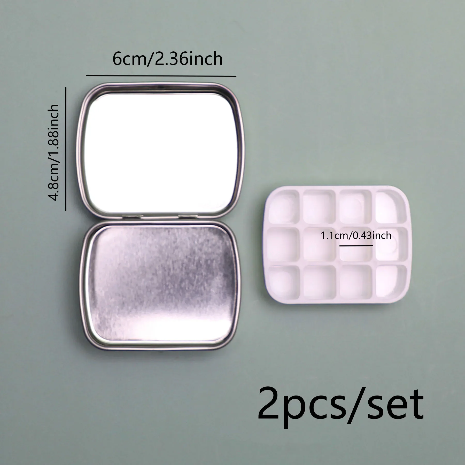 12-Grid Mini Watercolor Box - Ultra-Compact, Lightweight, Travel-Sized, Moisturizing Palette for Painting and Sketching