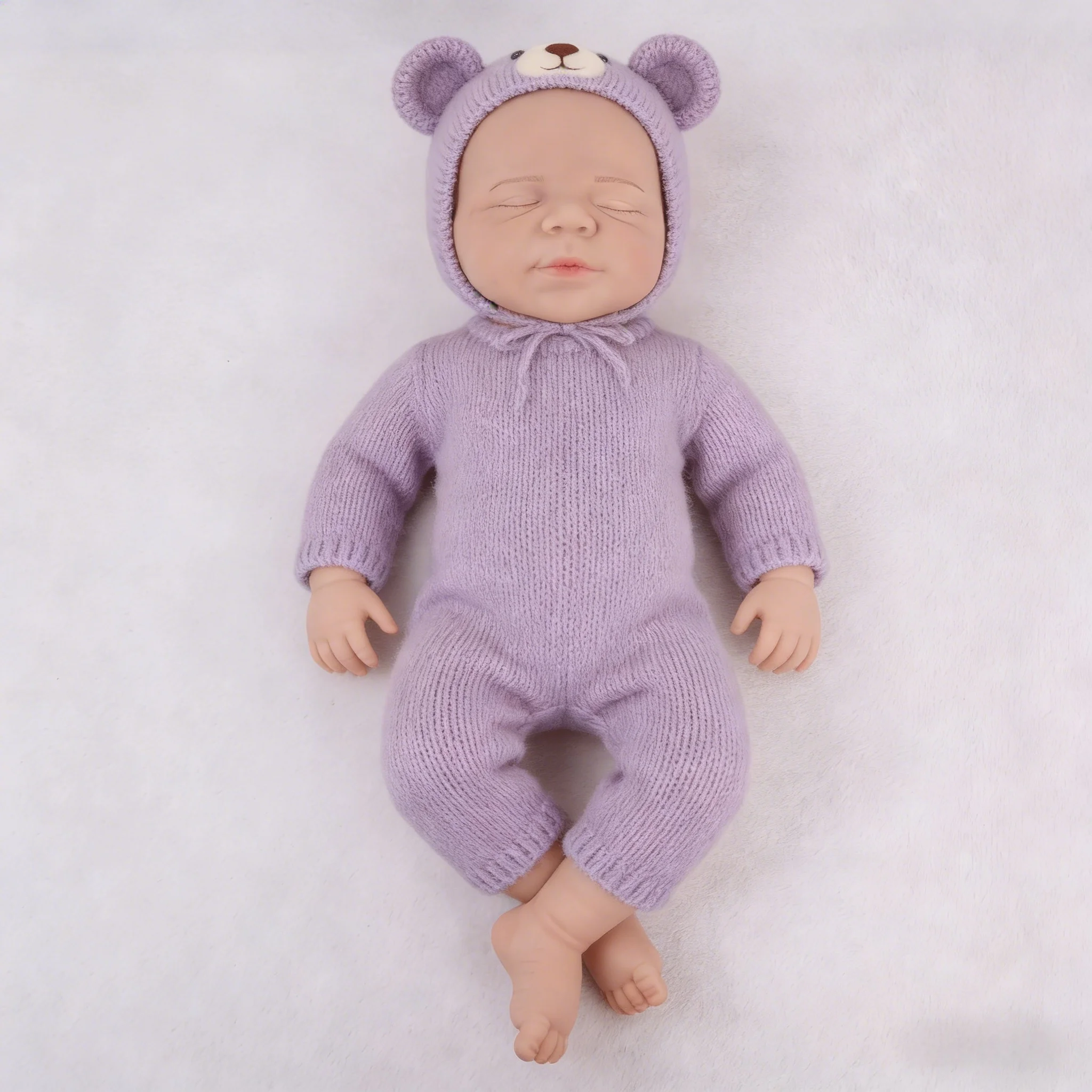 

18,9-дюймовая силиконовая кукла-реборн ручной работы (девочка/мальчик) Лулу: гибкая, моющаяся, с реалистичными деталями – идеальный подарок для любителей кукол и детских игрушек