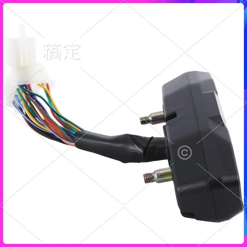 

AR-Universal Motorcycle Speedometer Tachometer Oil Gauge HD Screen Digital Meters Instrument Cluster Turn Signal Light(B) Durabl