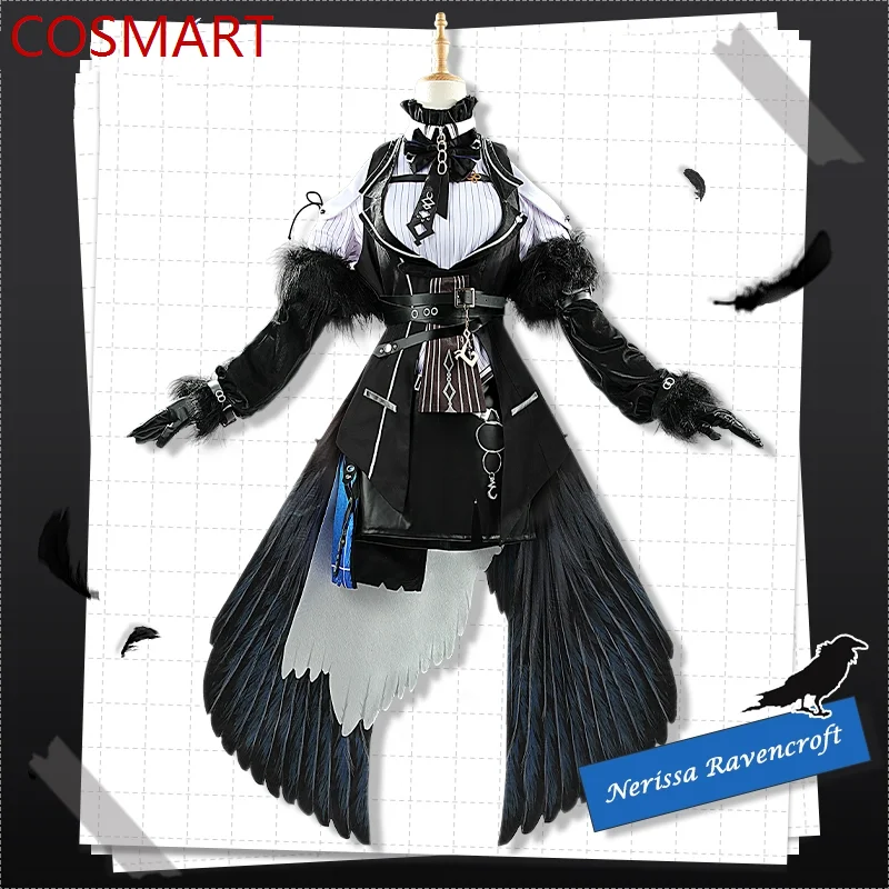 Virtual Youtuber Hololive Nerissa Ravencroft Dress Cosplay Costume Cos Game Anime Party Uniform Hallowen Play Role Clothes