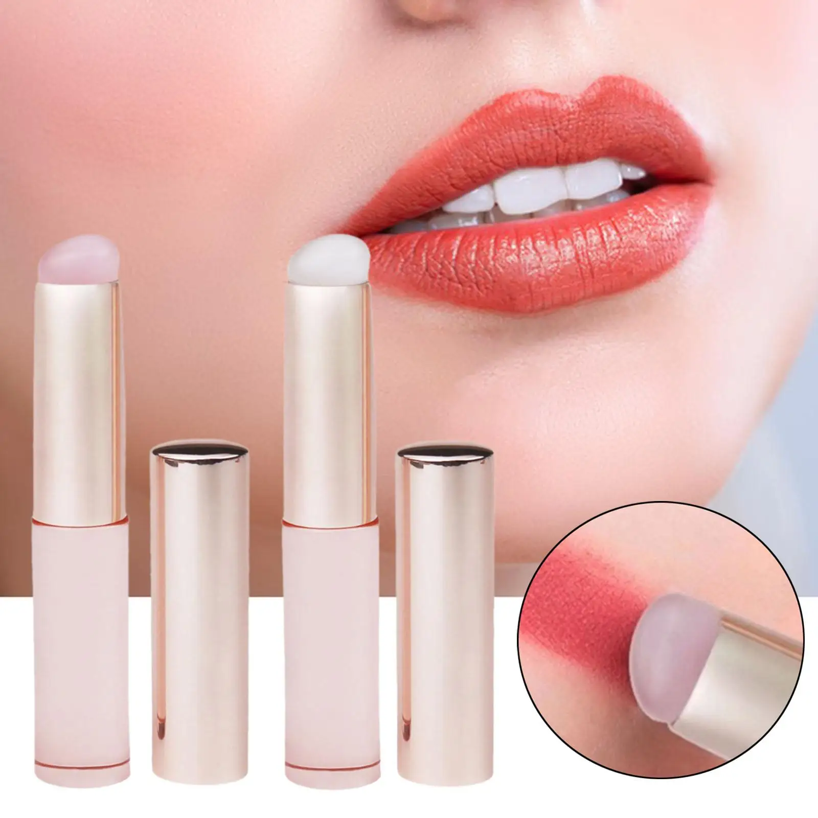 Siliconen lippenborstel Lipcrème-applicator voor dagelijks gebruik van lipgloss-oogschaduw