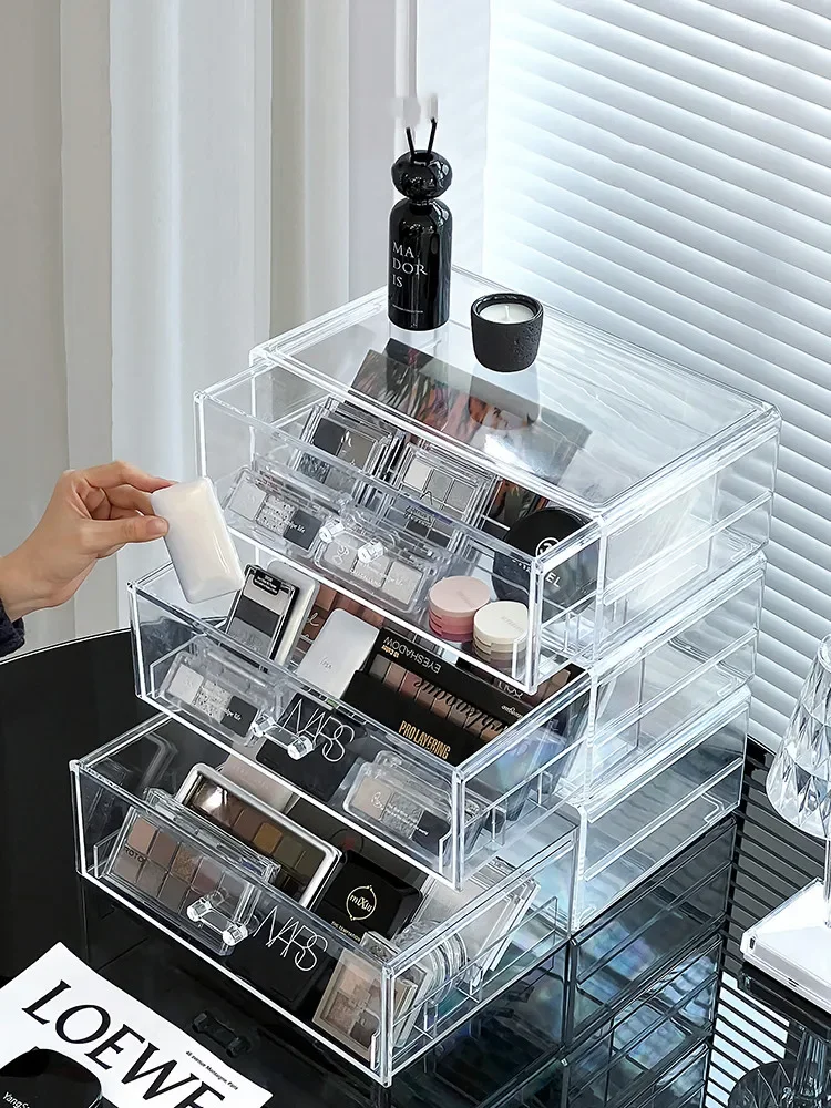 Eyeshadow Palette Organizer Eyepowder Storage Box Cosmetics Rack Makeup Tools Compartment Holder For Women Makeup Organizer