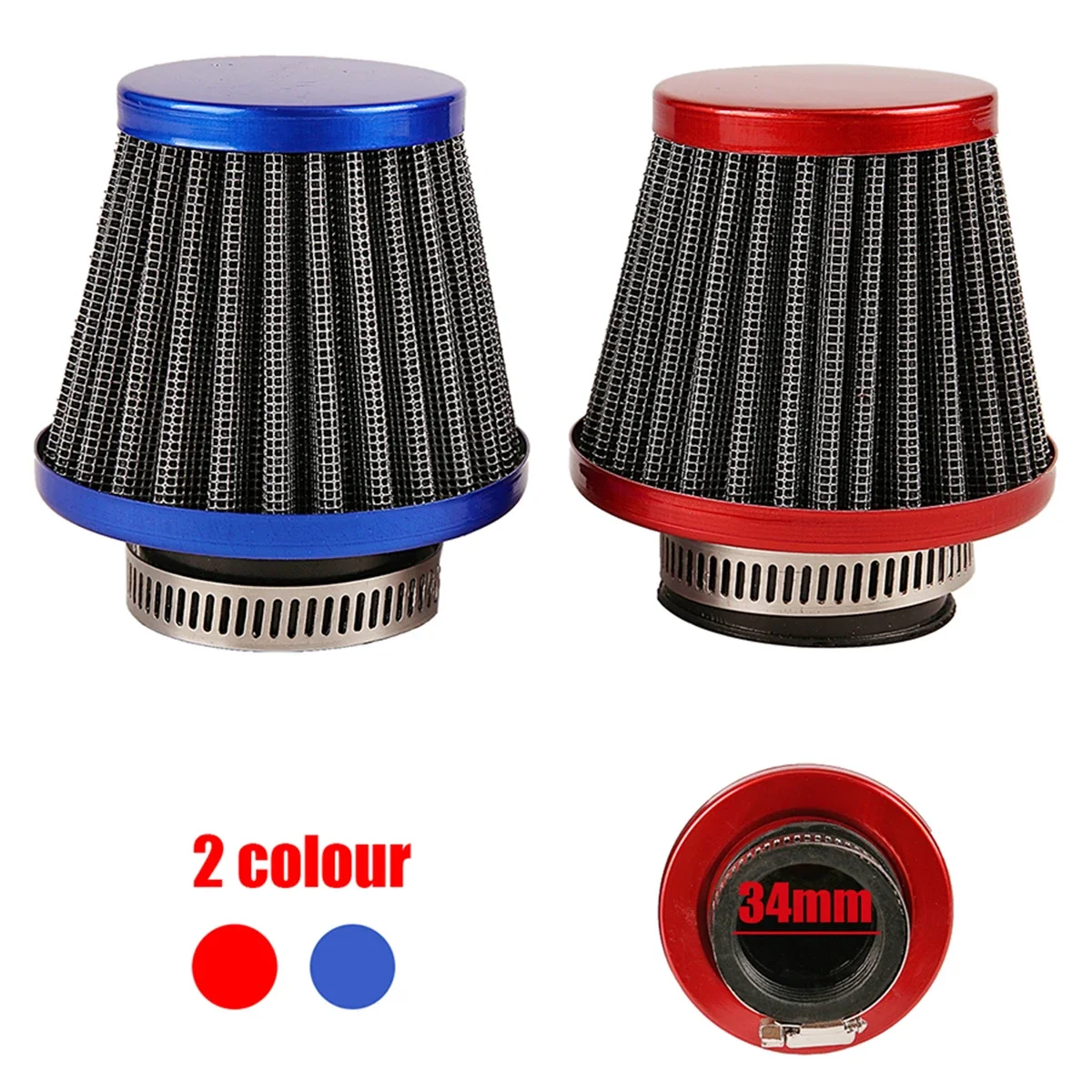 Motorcycle air filter 34mm Air filter Fit For honda Monkey Bike Orangutan Bike Parts Z50 Dirt Pit Bike Z50