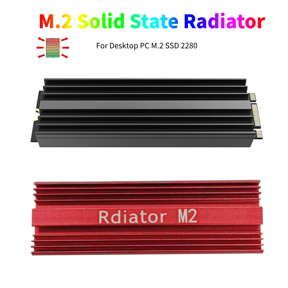 M2 SSD Heat Sink For M.2 2280 9mm Ultra-thin Hard Disk Radiator Cooler With Double-sided Silicon HDD Heat Sink Cooler