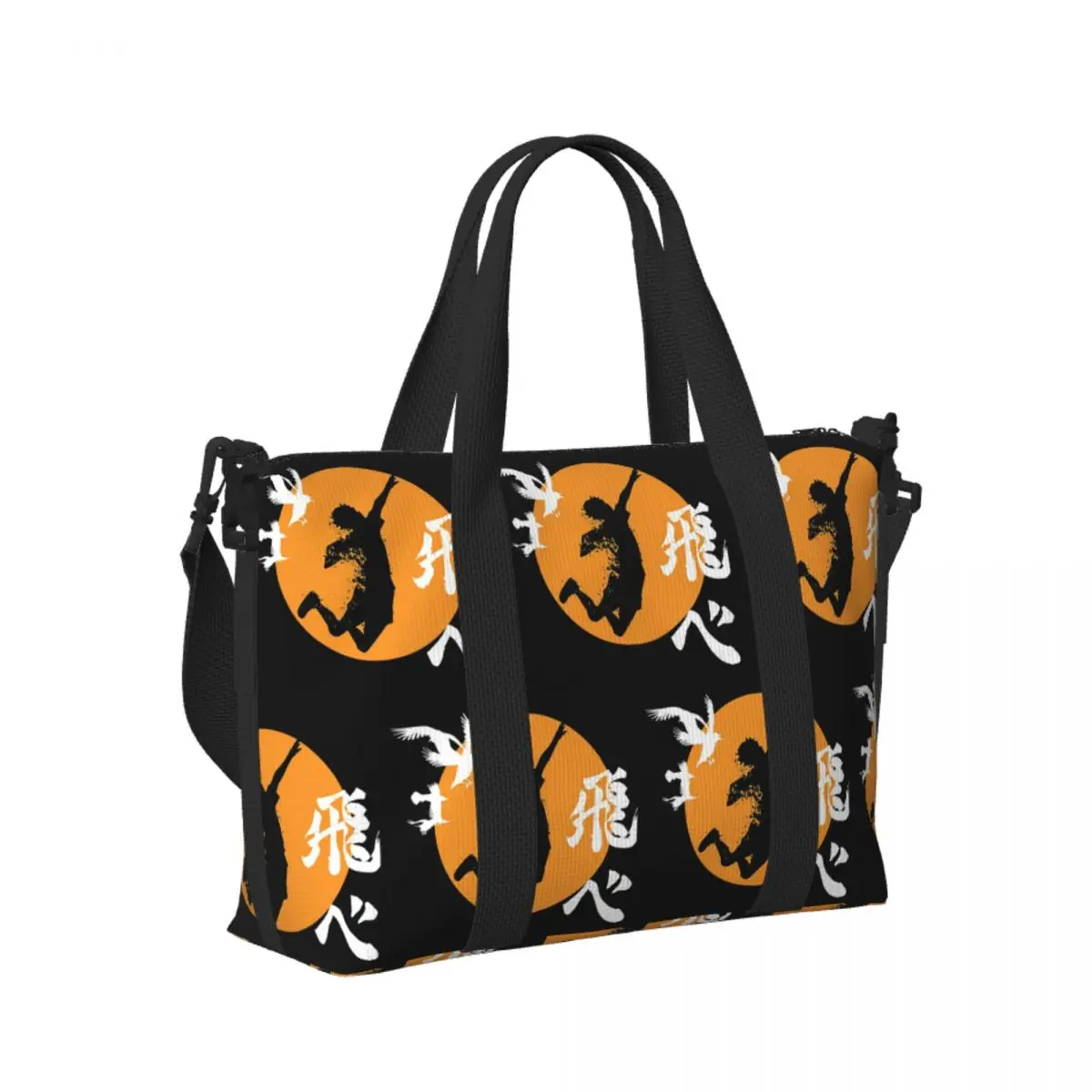 

Haikyuu Karasuno Fly High Manga Anime Beach Travel Bag Large Capacity Tote Bags for Gym Yoga Women Shopping Duffle Shoulder Bag
