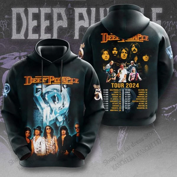 メンズディープパープル3Dプリントグラフィックパーカー メンズレディースファッションカジュアルオーバーサイズフーディスウェットシャツコート レディーススウェットメンズ服新作