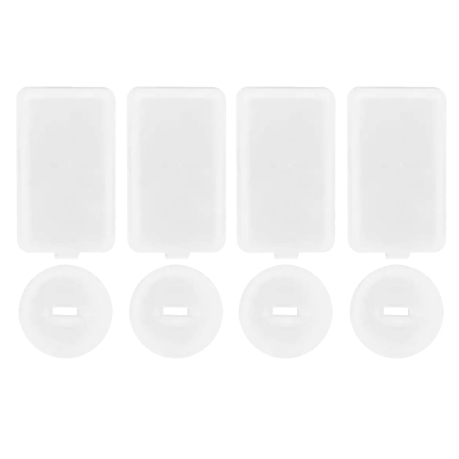 4Pcs Sublimation Heat Transfer Display Base - Blank Acrylic Table Sign for DIY Wedding Party Office Store Decoration