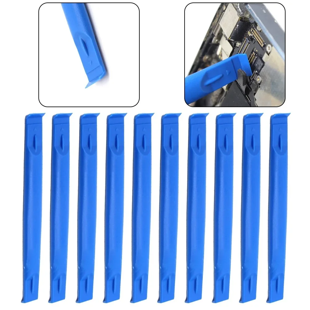 

10pcs 83mm Light Blue Plastic Opening Tool Cross Crowbar DIY Spudger Cylindrical Quality Tool Accessories