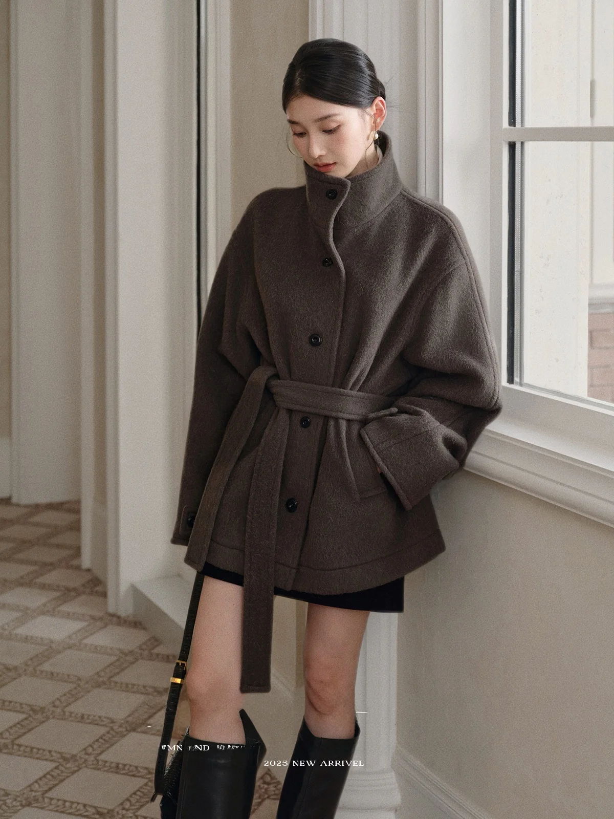 

OS7 032000 ort Sle Soft And Ele Wool And Alpaca Coat Ткань Одинаковые женские зимние модные женские пальто высокого качества