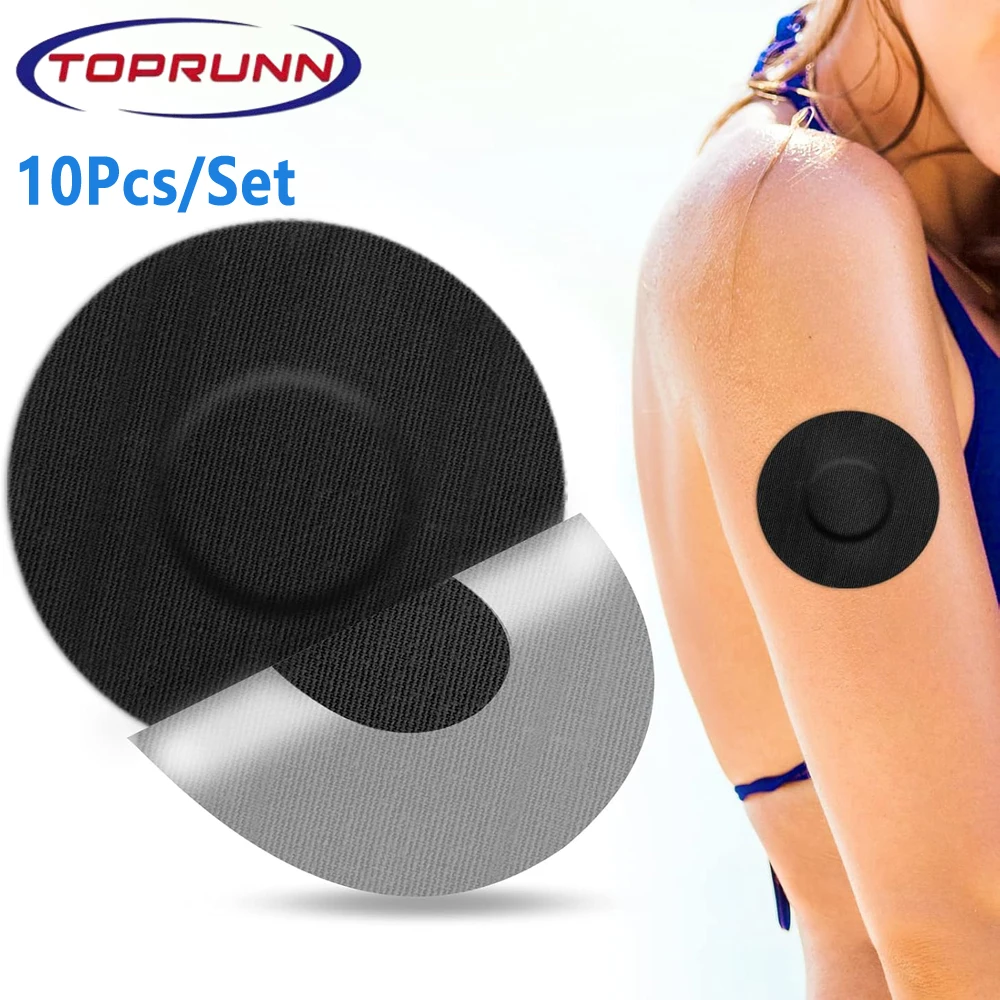 10PCS Libre 1/2/3/Pro Sensor Covers & Lingo CGM Waterproof & Sweatproof Adhesive for 14 Days, Continuous Glucose Monitor Patch