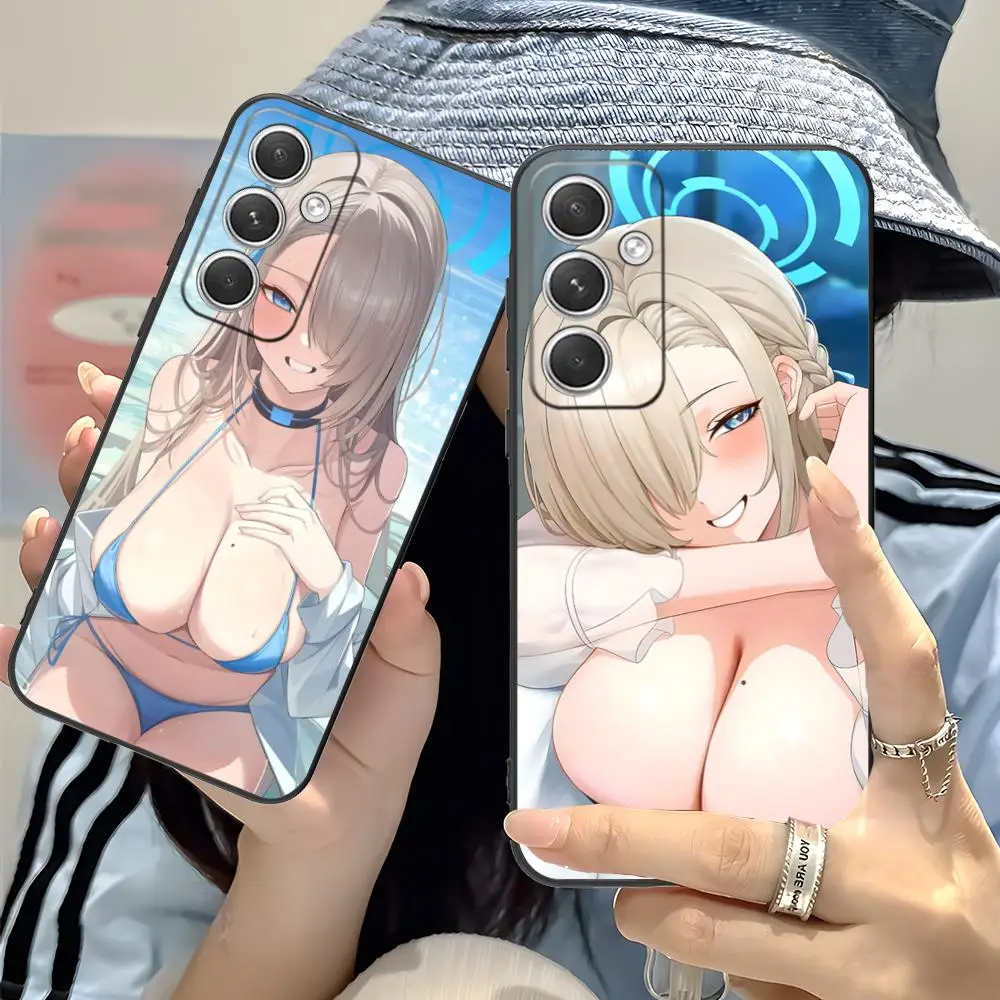 

Чехол для мобильного телефона Blue Archive Asuna для Samsung Galaxy S25 S24 S23 S22 S21 S20 Note20 Plus FE Ultra Color Protective Pretty