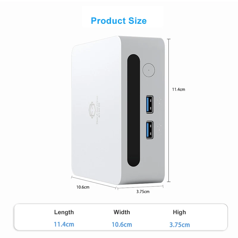 Imagem -04 - Genmachine Novo Amd Ryzen 5600u Mini pc Windows 10 11 33 Ghz até 42 Ghz Ddr4 Suporte Máximo 64 gb de Ram Gaming Wifi6 Computador