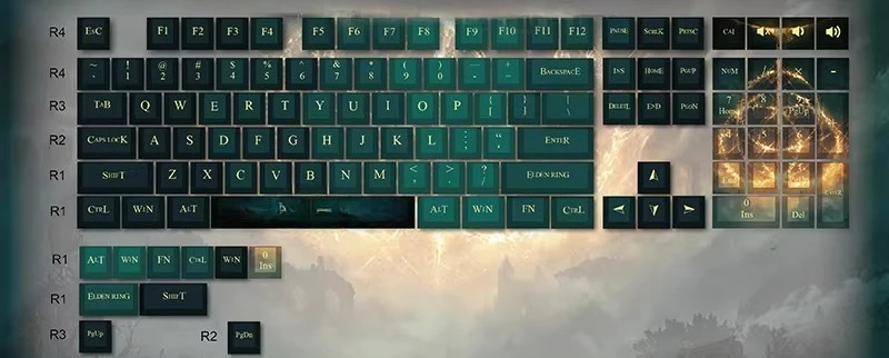 Keycaps small full set, mechanical keyboard 87 games
