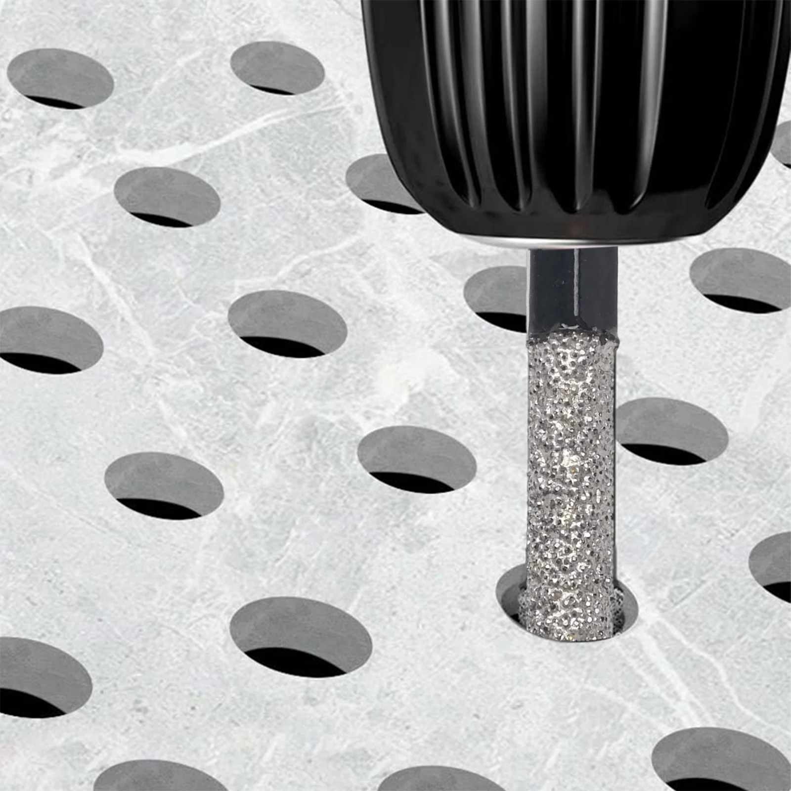 Concrete Hole Cutter Dry Drill Bit Suitable For Tiles Brazed Emery Material Drilling Without Water Dry Drilling Applications