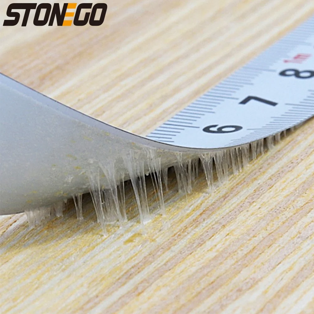 STONEGO Stainless Steel Miter Track Tape Ruler - Self-Adhesive Metric Scale, Rust-Proof, Durable & Wear-Resistant 0.5/1/2/3/4/5m